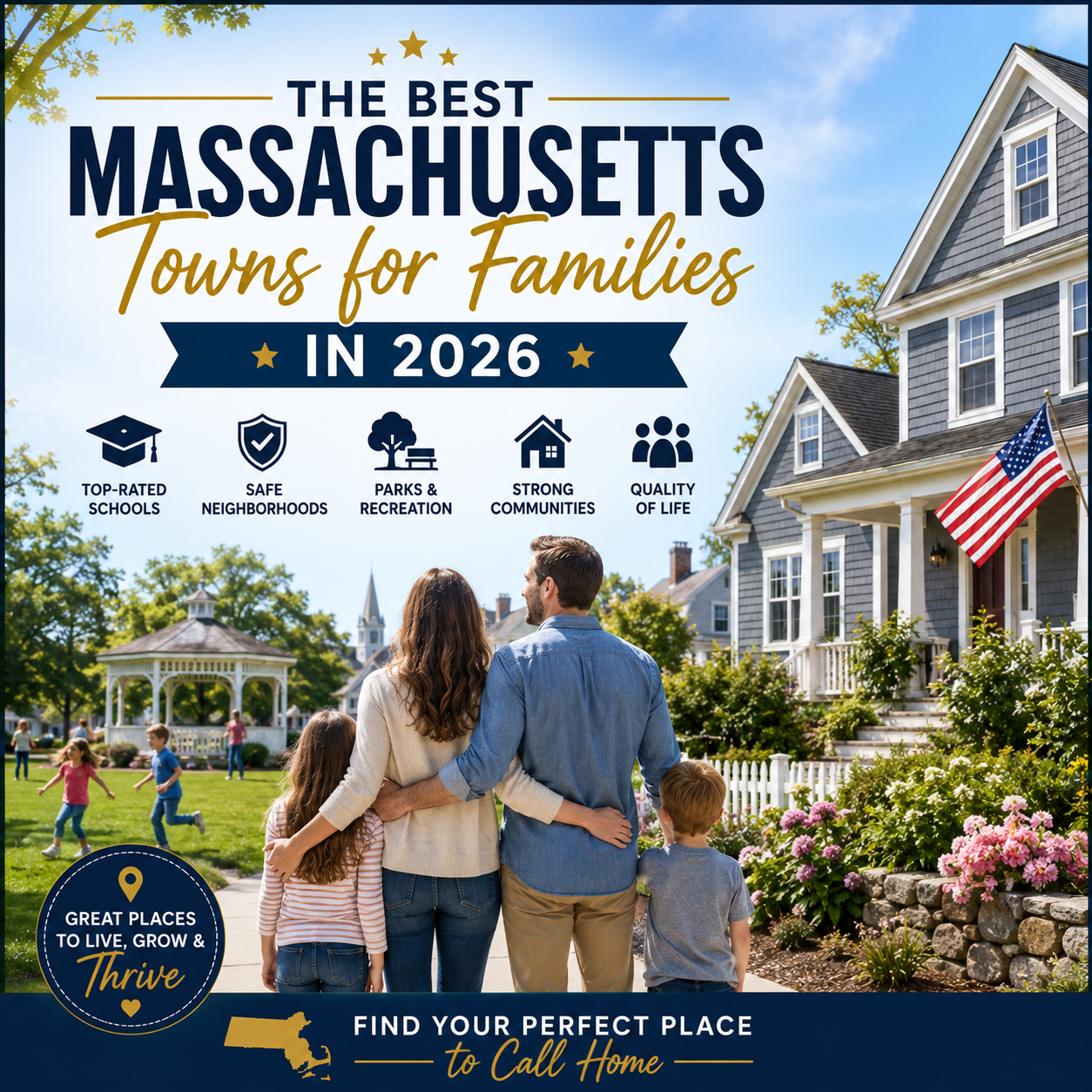 The Best Massachusetts Towns for Families in 2026
