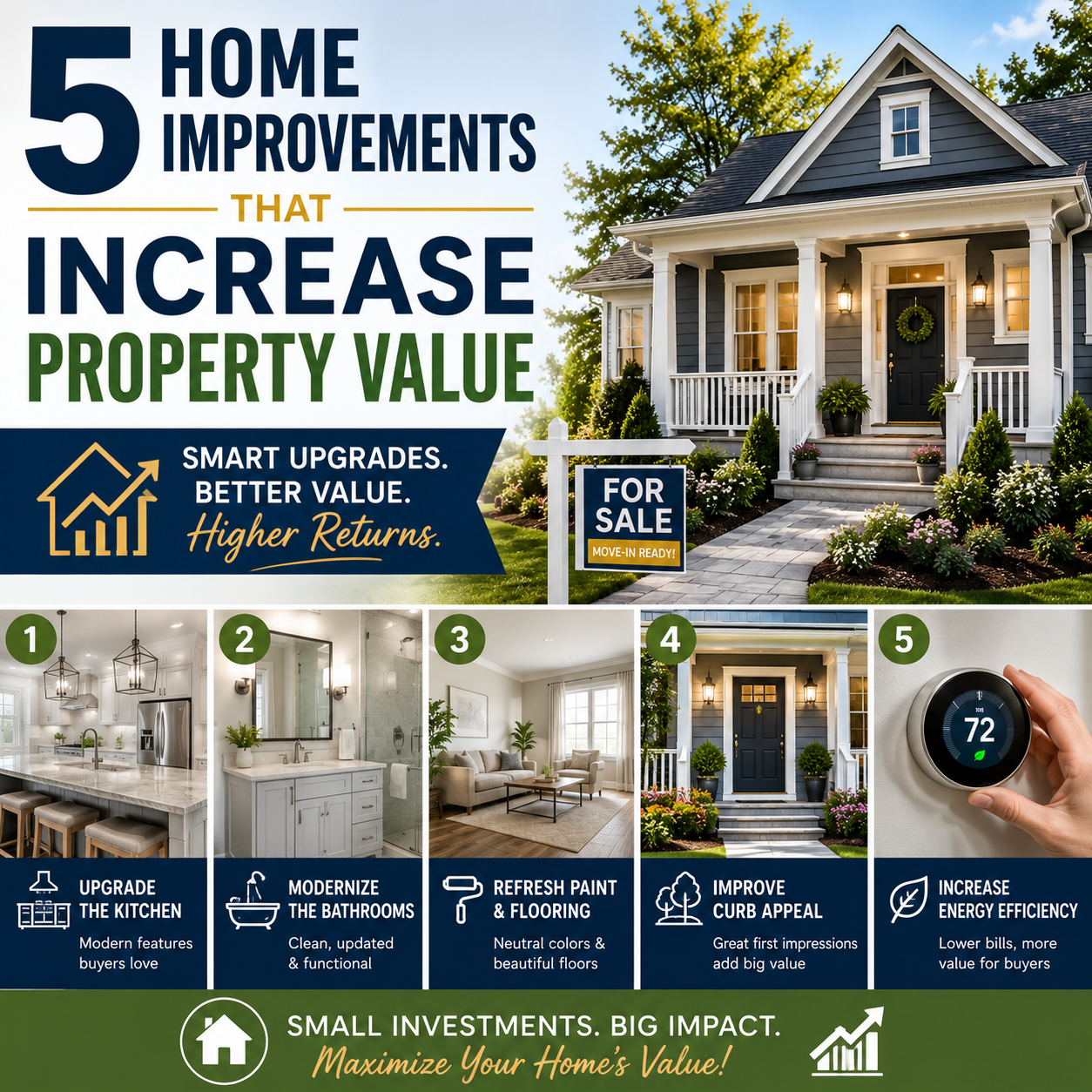5 Home Improvements That Increase Property Value